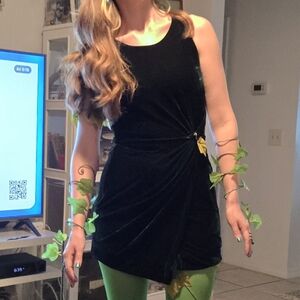 Altar'd State Emerald Velvet Dress